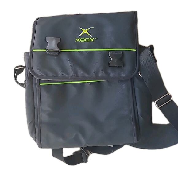 Original Xbox Console Official Storage Carrying Case Travel Messenger Bag - Picture 1 of 12